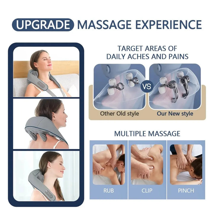 Wireless Neck And Back Massager - buyfoor